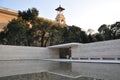 German Pavilion in Barcelona with reflecting pool