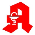German pharmacy symbol icon