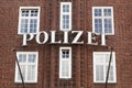 German police building and sign