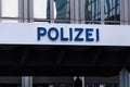 German polizei sign Royalty Free Stock Photo