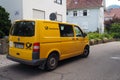 German Post bus in Offenburg, Germany