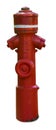 German red hydrant isolated from background Royalty Free Stock Photo