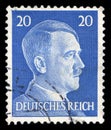 German Reich Postage Stamp from 1945 Royalty Free Stock Photo