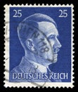 German Reich Postage Stamp from 1945 Royalty Free Stock Photo