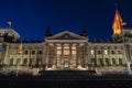 German Reichstag building at night, Berlin Germany Royalty Free Stock Photo