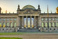 German Reichstag building during the sunrise, Berlin, Germany