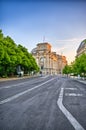 German Reichstag building during the sunrise, Berlin, Germany Royalty Free Stock Photo