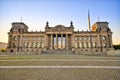 German Reichstag building during the sunrise, Berlin, Germany Royalty Free Stock Photo
