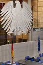 German Reichstag, main hall of the German federal parliament. Royalty Free Stock Photo