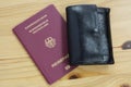 German Reisepass Passport with Wallet