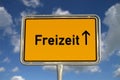 German road sign Leisure