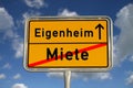 German road sign rental and owned home