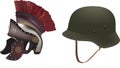 German and Roman war helmet helmet Royalty Free Stock Photo