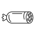 German sausage icon, outline style