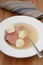 German semolina dumpling soup