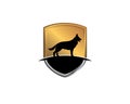 Dog security k9 logo Royalty Free Stock Photo