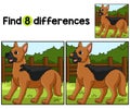 German Shepherd Dog Find The Differences