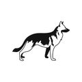German Shepherd dog icon, simple style Royalty Free Stock Photo