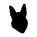 German Shepherd Dog Silhouette Royalty Free Stock Photo