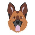 German Shepherd dog vector illustration Royalty Free Stock Photo