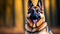 German shepherd police dog Royalty Free Stock Photo