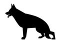 German Shepherd silhouette