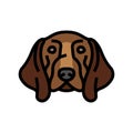 german shorthaired pointer dog puppy pet color icon vector illustration Royalty Free Stock Photo