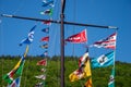 German skipper`s mast in summer Royalty Free Stock Photo