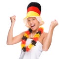 German soccer fan Royalty Free Stock Photo