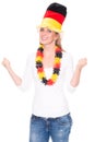 German soccer fan Royalty Free Stock Photo