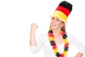 German soccer fan Royalty Free Stock Photo