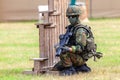 German soldier with a rifle