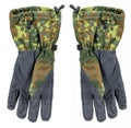 German soldier`s leather gloves