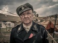 German soldier from WW2 at GCR reenact Royalty Free Stock Photo