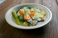 German soup with pork tripe