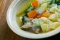 German soup with pork tripe