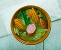 German soup with savoy cabbage Royalty Free Stock Photo