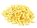 German Spaetzle on white Background - Isolated Royalty Free Stock Photo