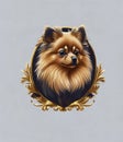 German Spitz Pomeranian Medium logo luxury image design ideas
