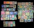 German stamps from 1930`s and 1940`s Royalty Free Stock Photo