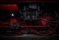 German steam train wheels Royalty Free Stock Photo