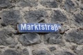 street sign: MarktstraÃe