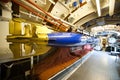 German submarine - torpedo compartment Royalty Free Stock Photo