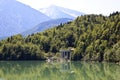 German Sylvensteinsee against Austrian Karwendel M Royalty Free Stock Photo