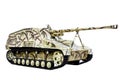 German tank destroyer isolated white