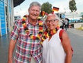 German tennis fans before women's final match at Australian Open 2016