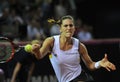 German tennis player Andrea Petkovic in action