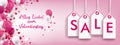 Valentinstag Confetti Hearts Header Price Stickers Sale Royalty Free Stock Photo