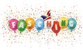 Fasching Header Jesters Cap Confetti Explosion