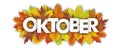 Autumn Foliage Fall Header Oktober Royalty Free Stock Photo